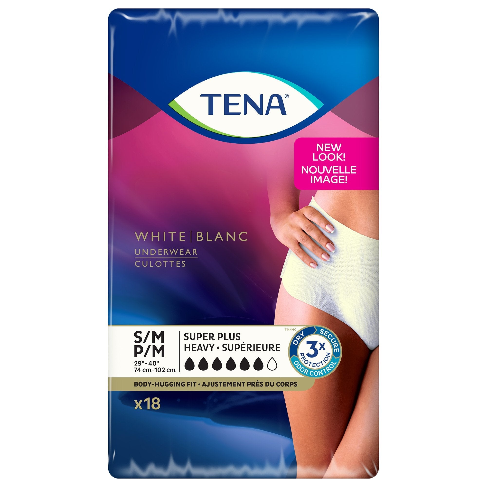Essity HMS North America Inc Tena Women Super Plus Heavy Absorbent Underwear, Small / Medium (72/CS) 