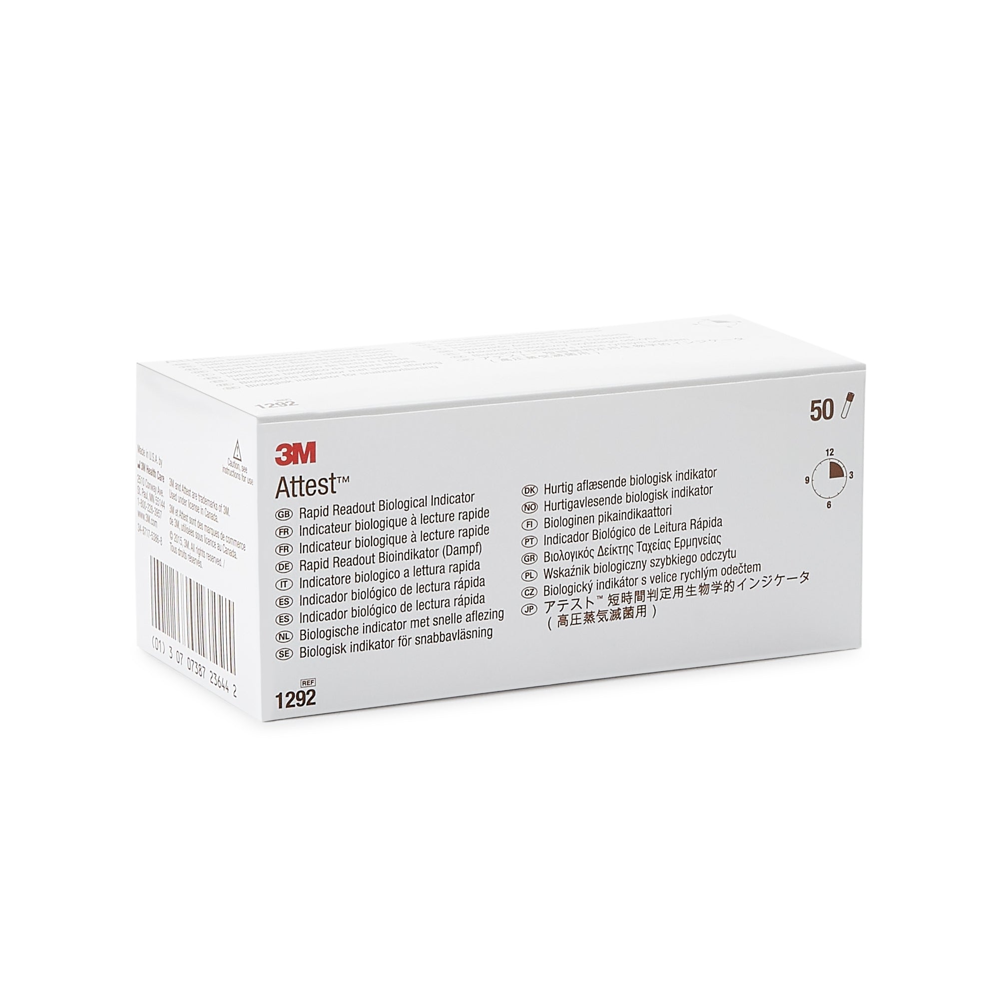 Solventum Corporation 3M Attest Rapid Readout Sterilization Biological Indicator Vial (200/CS) 