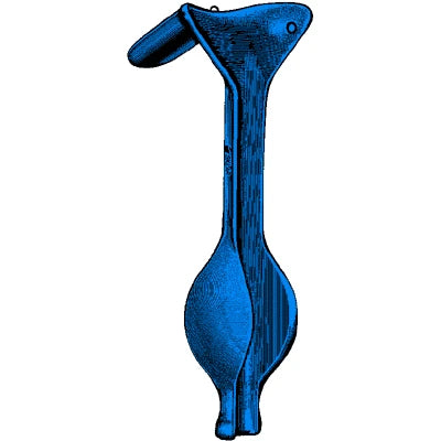 Sklar Blue Electrosurgical Auvard Weighted Vaginal Speculum - 91-5132