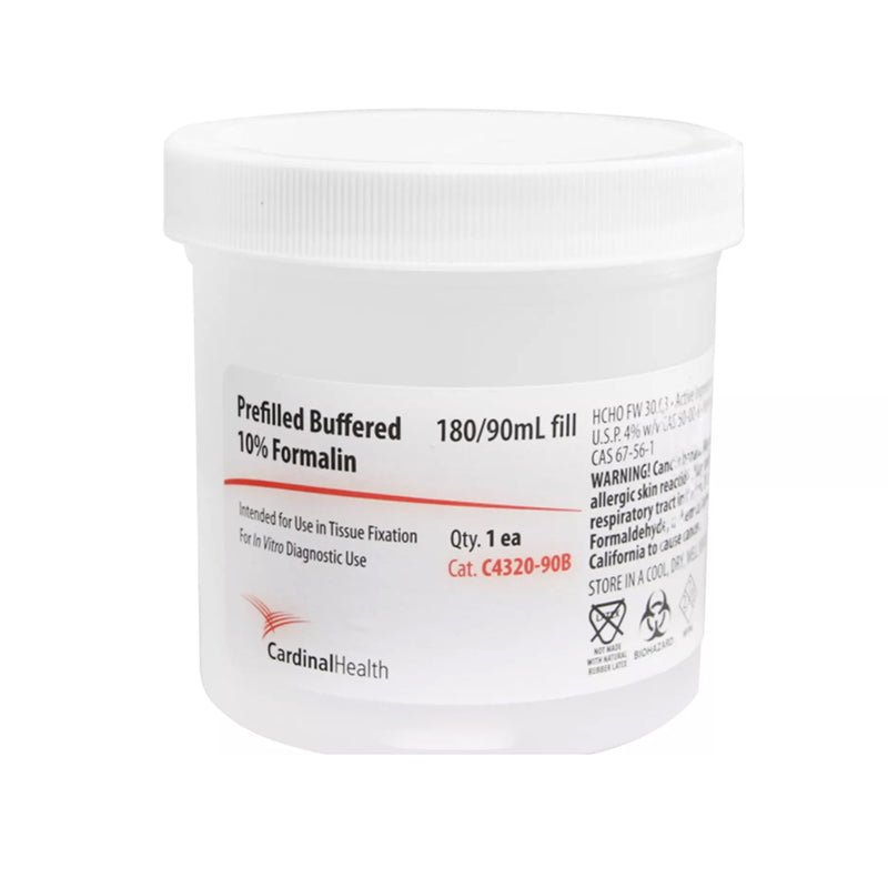 SP Prefilled Formalin Container, 90 mL Fill in 180 mL (Case of 50)