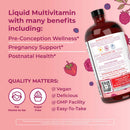 Mary Ruth's Prenatal & Postnatal Liquid Multivitamin Liquid, Berry Flavor (Case of 6) 