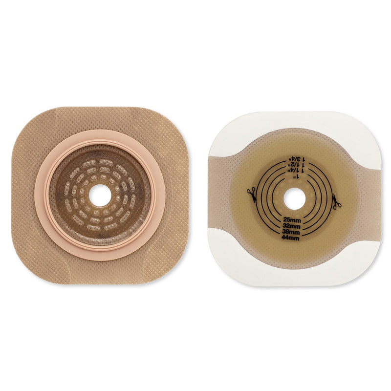 Hollister New Image Flat CeraPlus Ostomy Barrier with Tape Borders, 57 mm Flange, 35 mm (5/BX) 