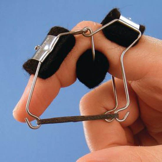Dynamic Finger Splint Reverse Finger Knuckle Bender X-Large Left Hand White (Each)