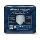Attends Sleep Comfort Premium Overnight Underwear, Medium, 24 – 44 Inches (Case of 72)