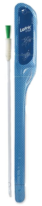 Urethral Catheter LoFric Origo Nelaton Tip Hydrophilic Coated Polyolefin-based Elastomer (POBE) 8 Fr. 12 Inch Length (Case of 120)