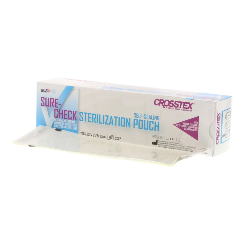 SPS Medical Supply Sure-Check Sterilization Pouch, 2¾ x 9 Inch (4000/CS) 