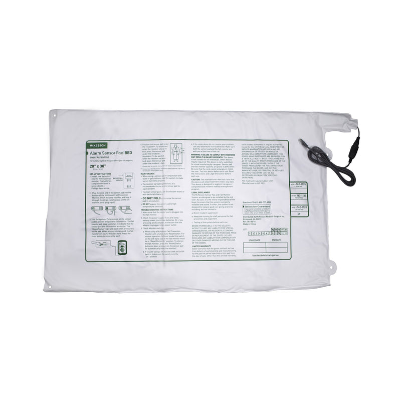 McKesson Brand McKesson Bed Alarm Sensor Pad, 20 x 30 Inch (20/CS)
