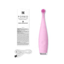 ISSA baby Soft Silicone Sonic Toothbrush, Pearl Pink Bunny 