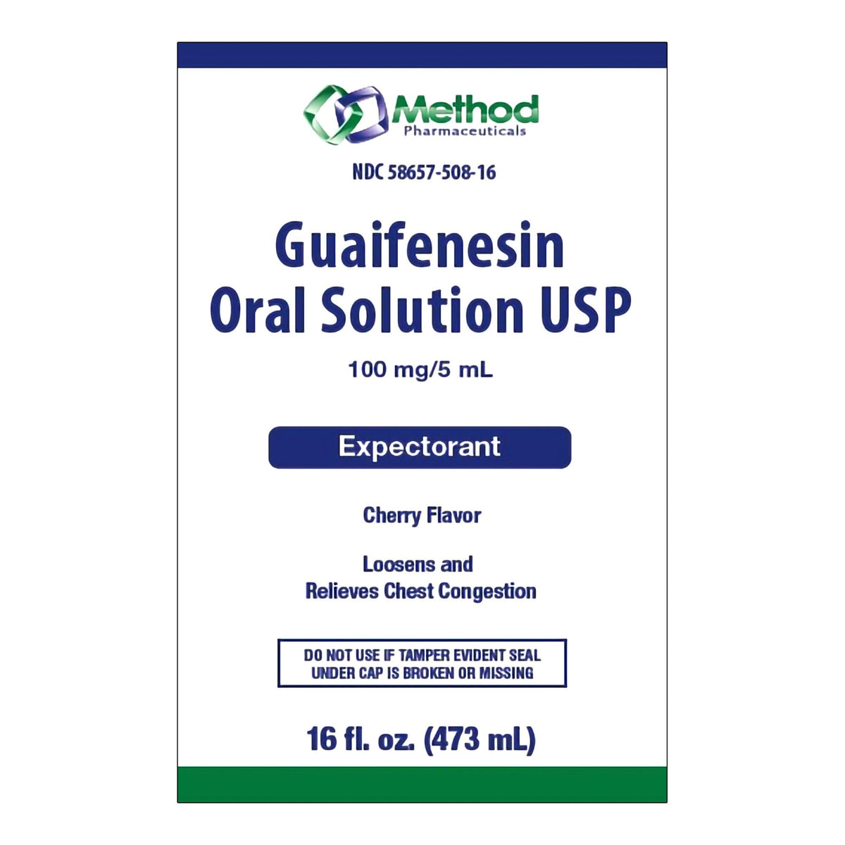 Method Pharmaceuticals Guaifenesin Liquid, 16-ounce bottle (Each)