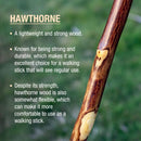 Mabis Healthcare Brazos Hawthorn Rustic Walking Stick, 48-Inch Height 