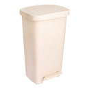 McKesson Waste Can with Step-On Pedal, Beige, 15.16 x 14.76 x 26.57 Inch (Case)