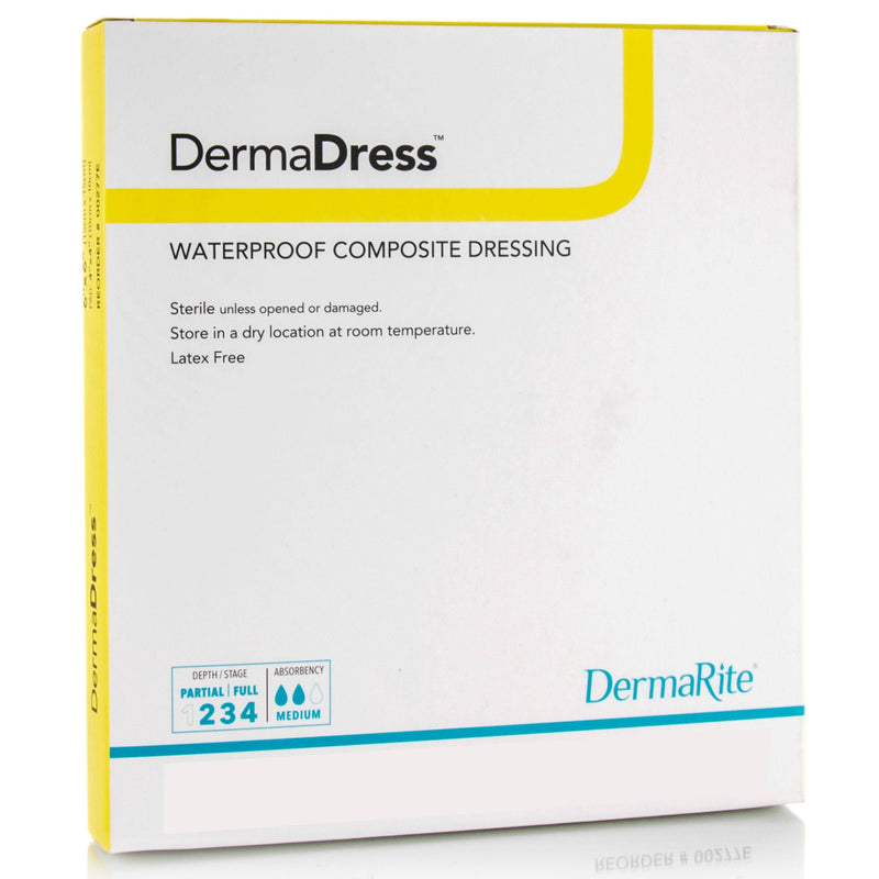DermaDress Composite Dressing, 4 x 4 Inch (Box of 10)