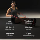 TheraBand Exercise Resistance Band, Red, 4 Inch x 25 Yard, Medium Resistance (Each)