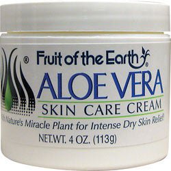 Fruit of the Earth Aloe Vera Skin Care Cream, 4-ounce Jar (Each)