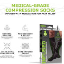 Green Drop Compression Socks – Medical-Grade Infused Support, L/XL (48/CS) 