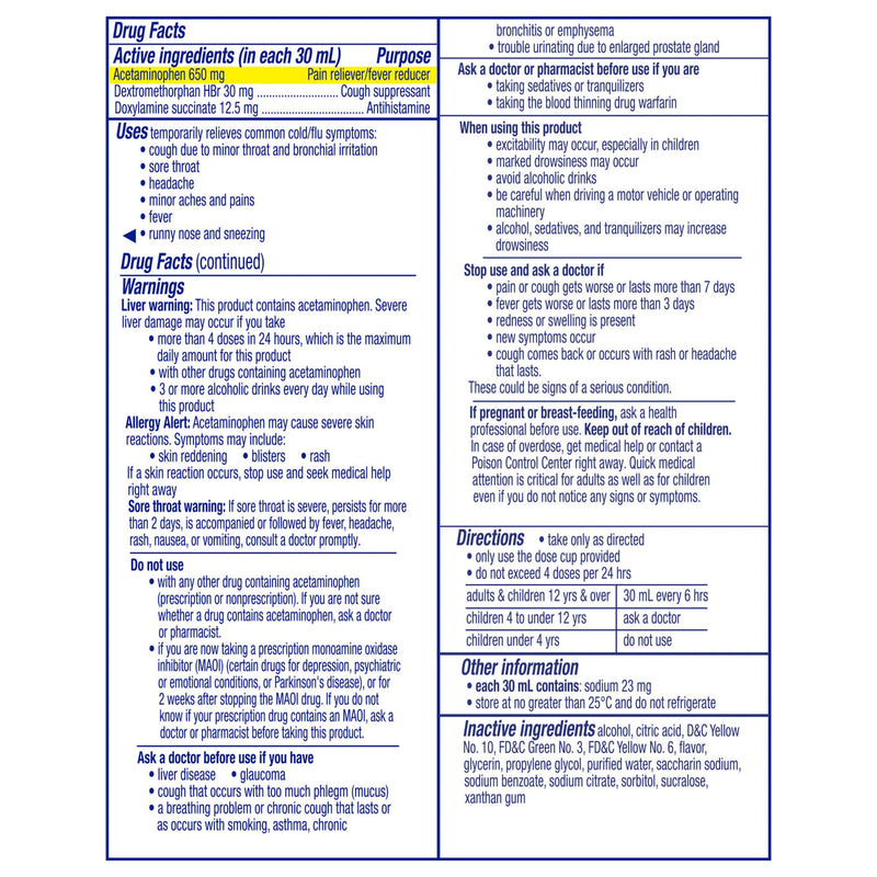 Vicks NyQuil Cold & Flu Nighttime Relief Liquid 