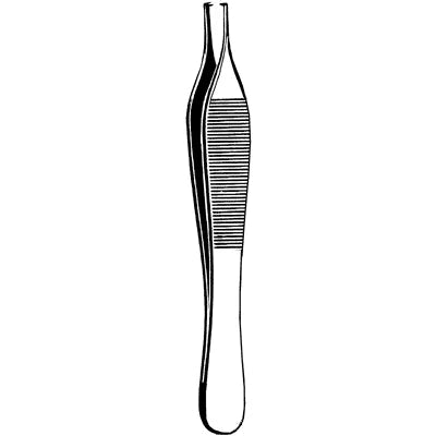 Merit Adson Tissue Forceps - 4-3/4", Straight, 1x2 Teeth, Delicate - 97-776 