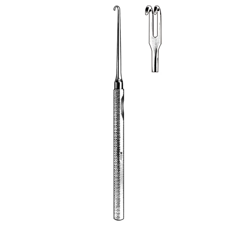 Sklar Mannerfelt Retractor - 6", 2 Long Prongs, Sharp - 47-2612