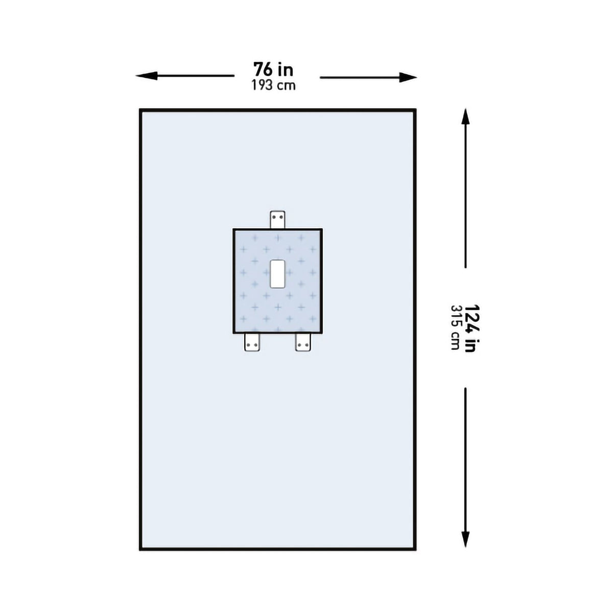 McKesson Sterile Pediatric Laparotomy Drape, 76 x 124 Inch (Case of 13)