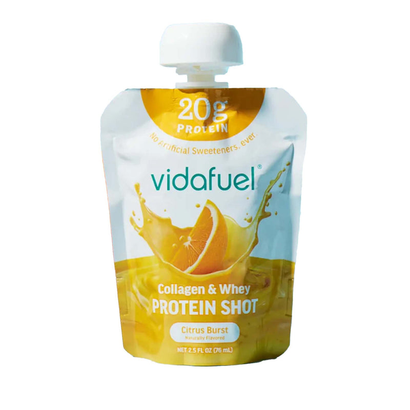 Oral Supplement vidafuel Protein Shot Citrus Burst Flavor Liquid 2.5 oz. Pouch (Case of 50)