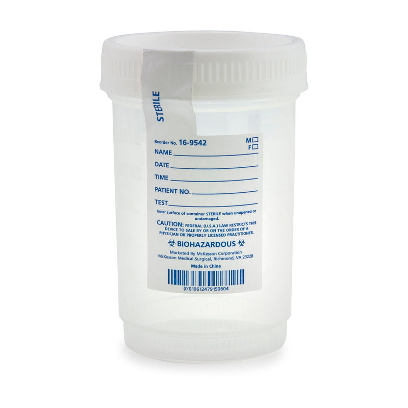 McKesson Specimen Container for Pneumatic Tube Systems, 120 mL (Case of 300)