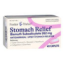 Foster & Thrive Stomach Relief 262 mg Bismuth Subsalicylate Caplets (Bottle of 40)
