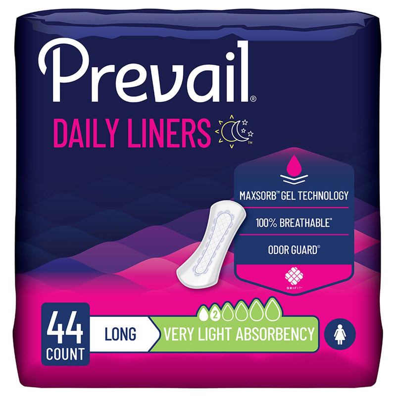 Prevail Daily Bladder Control Pad, Very Light, Long Length (Case of 176)