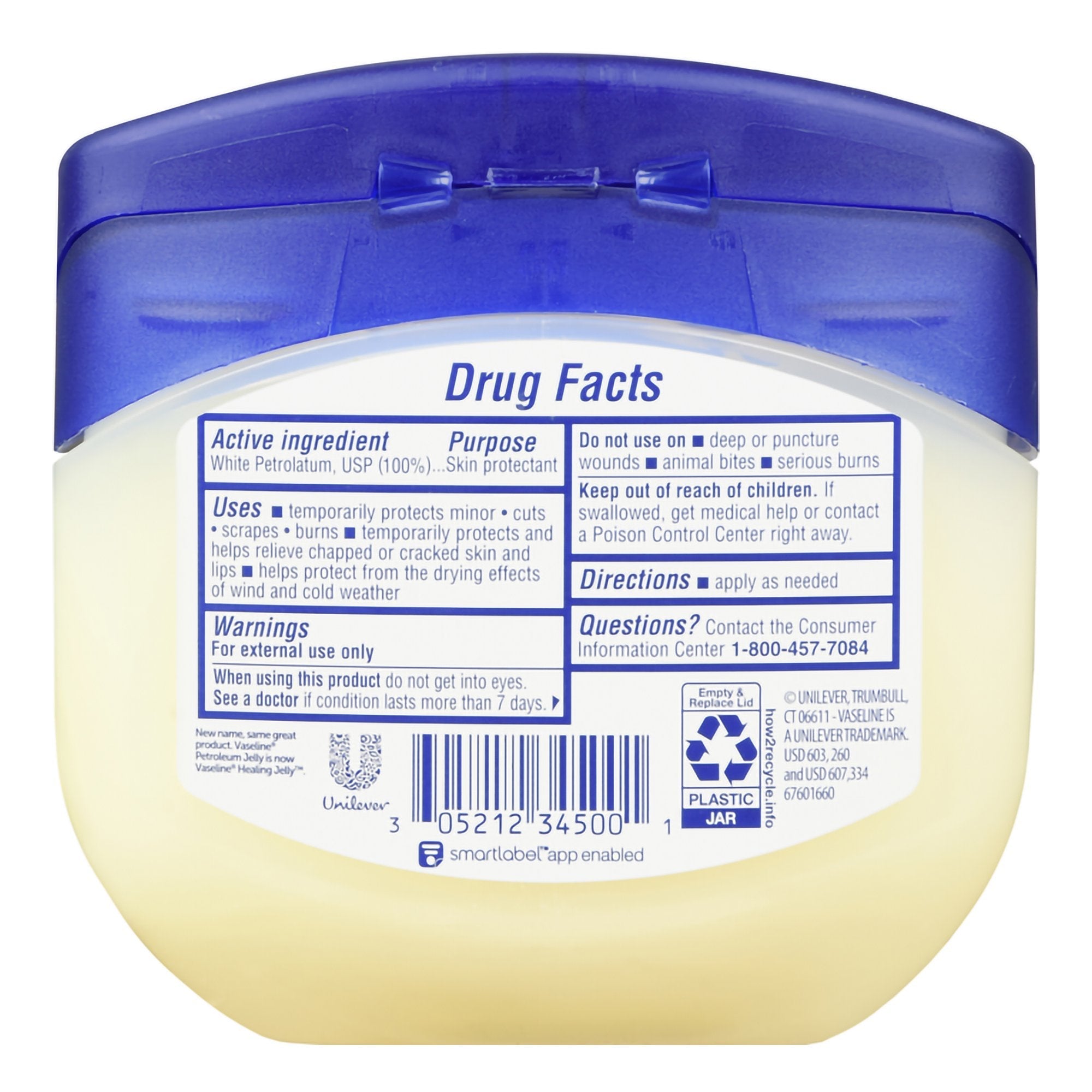 Unilever Vaseline Petroleum Jelly 