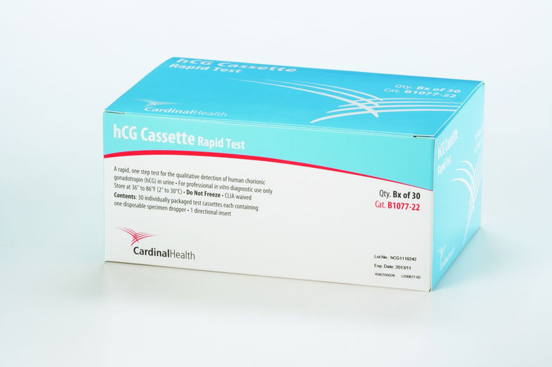 Cardinal Health hCG Pregnancy Fertility Reproductive Health Test Kit (Box of 30)