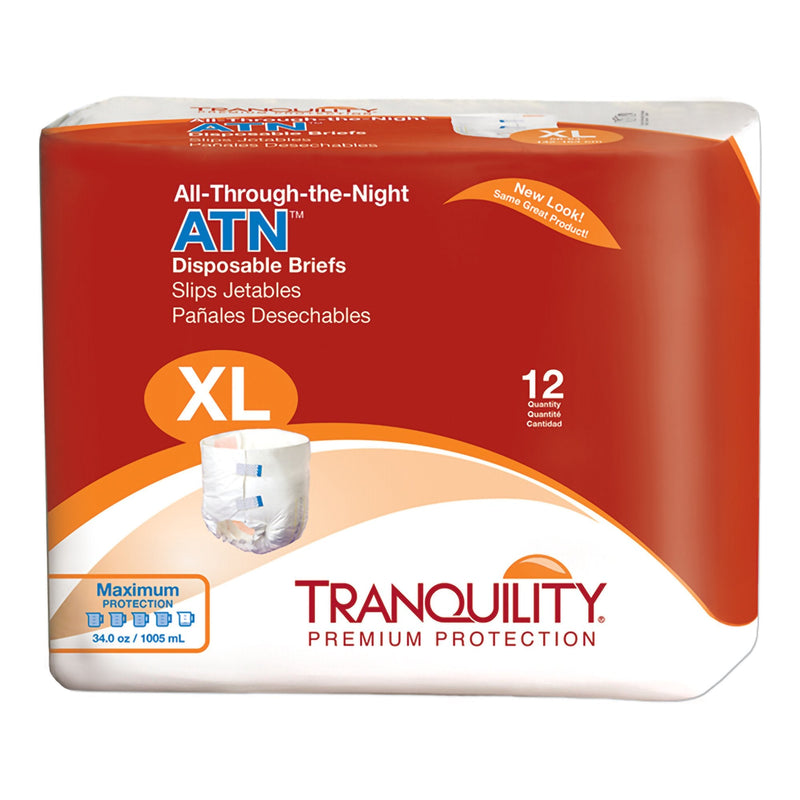 Principle Business Enterprises Tranquility ATN Heavy Protection Incontinence Brief, Extra Large (72/CS) 