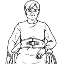 SkiL-Care Chair Waist Belt Restraint, 5 x 26 x 42 in., Blue (Each)