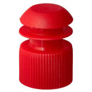McKesson Brand McKesson Flanged Plug Cap, Red, Polyethylene, for Use with 13 mm Tubes (20000/CS) 