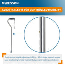 McKesson Aluminum Offset Cane, 30 – 39 Inch Height (Case of 6)