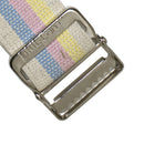 SkiL-Care Heavy-Duty Gait Belt with Metal Buckle, Pastel Stripes, 72 Inch (Each)