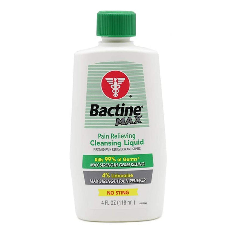Emerson Healthcare Bactine MAX Pain Relieving Antiseptic, 4-ounce bottle (24/CS) 