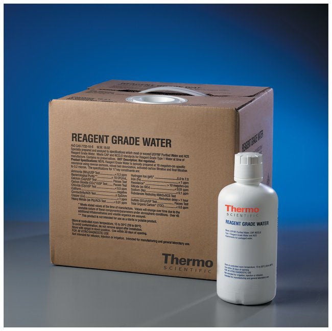 Chemistry Reagent Thermo Scientific NERL Water Reagent Grade 100% 20 Liter (Each)