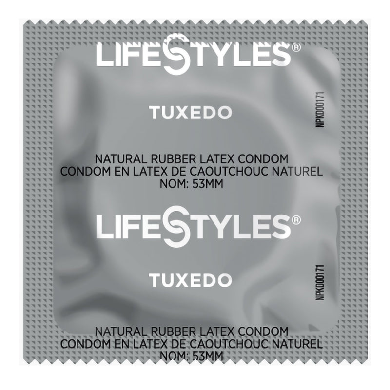 Sxwell USA Lifestyles Tuxedo Lubricated Latex Condoms