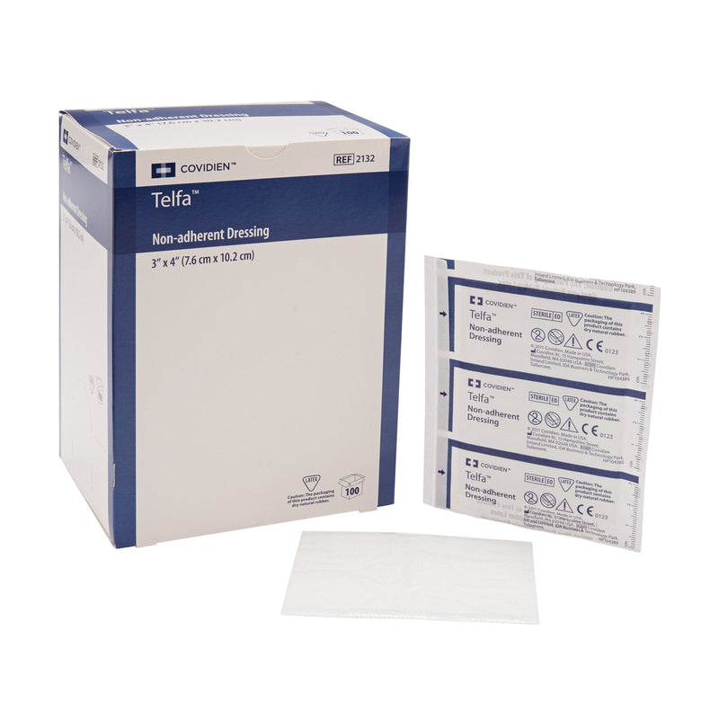 Cardinal Telfa Ouchless Nonadherent Dressing, 3 x 4 Inch (2400/CS) 