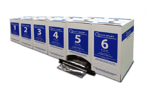 Carolina Narrow Fabric Padded Splint Roll Performance Splinting 2 Inch X 15 Foot Fiberglass White (2/CS)