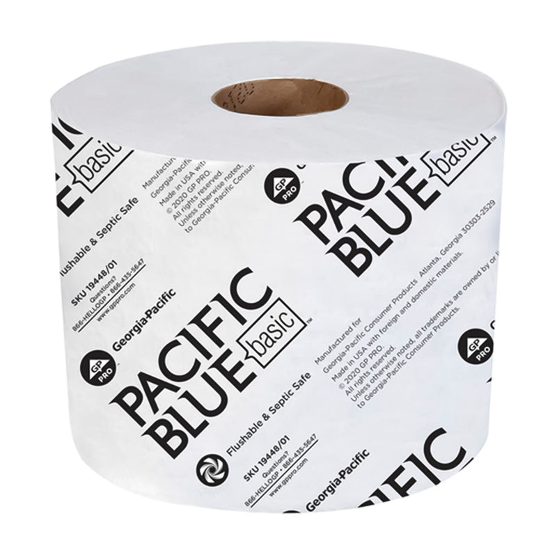 Pacific Blue Basic Two-Ply Standard Toilet Paper (Case of 48 Rolls)