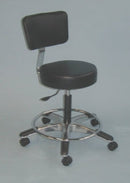 Brandt Industries Airbuoy Stool with Round Seat and Backrest