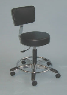 Brandt Industries Airbuoy Stool with Backrest with Round Seat