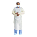O&M Halyard Inc Protective Procedure Gown Halyard Basics 2X-Large Yellow NonSterile AAMI Level 2 Disposable (100/CS)