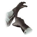 North American Rescue Black Talon Nitrile Extended Cuff Length Exam Glove, Medium, Black (25/PK) 