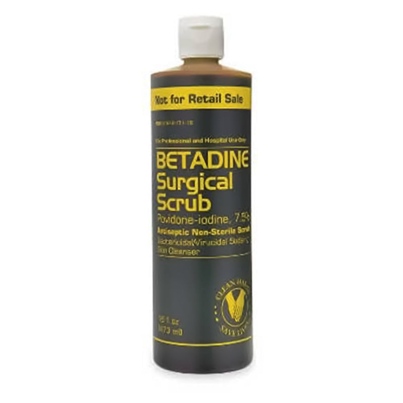Emerson Healthcare Surgical Scrub Solution Betadine 4 oz. Bottle 7.5% Strength Povidone-Iodine NonSterile (36/CS) 