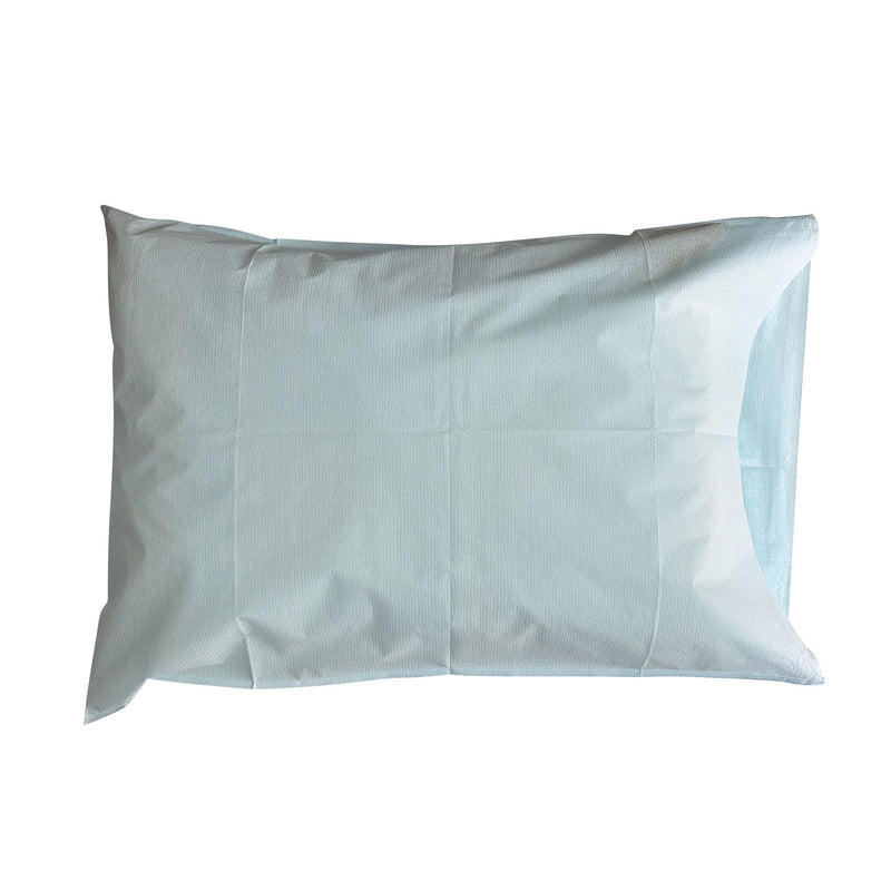 McKesson Pillowcase, Disposable, Standard, Blue, Tissue/Poly, 30 x 21 Inch (Case of 100)