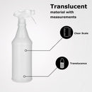 Spray Bottle with Trigger Spray Mechanism, 1 Pint Capacity, Made of HDPE (Each) 