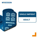 McKesson Slipper Socks, Single Tread, Adult, Teal (Case of 48 Pairs)