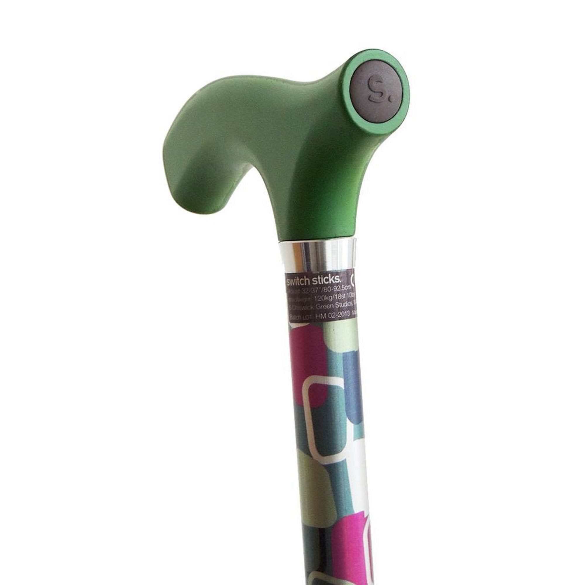 Mabis Healthcare Switch Sticks Folding Cane, Vienna Print, 32 to 37 Inch Height 