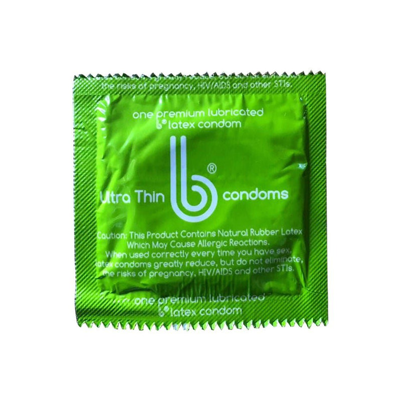 Ultra Thin B Lubricated Latex Condom (Case of 1000)